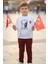 Unisex Atatürk Baskılı Uzun Kollu Beyaz Tişört , 29 Ekim Cumhuriyet Bayramı 3