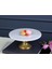 Whıte Marble Ayaklı Pasta Standı 25X25X12 cm 2