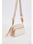 Krem Çift Bölmeli Kalın Askılı Omuz Çantası 1