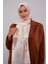 Krem Çiçek Desen Twill Şal 3