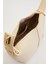 Krem Dikiş Çizgili El Çantası 3