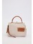 Krem Çift Askı Kullanımlı El Çantası 2