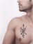 Keskin Savaşçı Tattoo Geçici Dövme Şablonları Kına Kalıpları 2