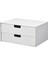 Çekmeceli Kutu, Beyaz, 32X25 Cm, 2 Çekmeceli 1