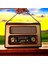 Vintage Büyük Boy Bluetoothlu Nostaljik Radyo & Kumandalı Ahşap Güneş Enerjili Radyo - Fm Radyo & Bluetooth Hoparlör - Lüks Ev Dekor 5