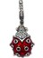 Kırmızı Benekli Uğur Böceği Sallantılı Gümüş Charm 1