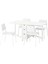 Mutfak Masası Takımı, Beyaz, 4 Sandalyeli, Katlanabilir 1