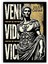 Julius Sezar Veni Vidi Vici Geldim Gördüm Yendim Ahşap Poster 20 x 29 cm 1