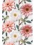 Pembe Gerbera Çiçek Desenli Tekstil Duvar Kağıdı 3