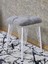 Kare Beyaz Boyalı Telli Ayaklı Tabure - Oturak - Bar Taburesi - Ayaklı Tabure Gri Renk 33 x 48 Boyut/ebat 4