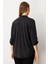 Yakası Düğmeli Cep Detaylı Bluz Siyah 61356 3