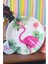 Flamingo Temalı Doğum Günü Tabak - 8’li Plastik Parti Tabak Seti 1