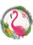 Flamingo Temalı Doğum Günü Tabak - 8’li Plastik Parti Tabak Seti 3