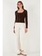 Premium Slim Fit Dantel Detaylı Yaka Örme Hırka Bayan Hırka 680HI00061 2