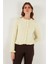 Premium Pile Detaylı Regular Fit Yuvarlak Yaka Triko Hırka Bayan Hırka 680HI00038 3