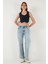 Slim Fit Kalp Yaka Düğmeli Kalın Askılı Crop Yelek Bayan Yelek 5865497 2