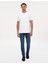 Erkek Beyaz Regular Fit Kalın Dokulu Bisiklet Yaka Basic Tişört 50318130-VR013 4