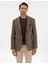Erkek Kahverengi Slim Fit Balıksırtı Ceket 50317640-VR029 1