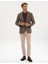 Erkek Kahverengi Slim Fit Balıksırtı Ceket 50317640-VR029 4