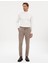 Erkek Bej Slim Fit Klasik Jogger Pantolon 50317618-VR011 3