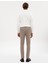 Erkek Bej Slim Fit Klasik Jogger Pantolon 50317618-VR011 4