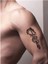 Kılıçlı Kral Ejderha Tattoo Geçici Dövme Şablonları Kına Kalıpları 2