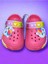Çocuk Pembe Renk Figürlü Kaydırmaz Sandalet Crocs Terlik 3