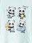 Yeni Sezon Bisiklet Yaka Baskılı Kız Çocuk Pijama Takımı 3