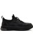 Erkek Siyah Bağcıklı Kalın Tabanlı Deri Sneaker 25WFD697218 1
