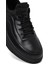 Erkek Siyah Bağcıklı Kalın Tabanlı Deri Sneaker 25WFD697218 9