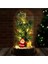 Yeni Yıl Ruhunu Yansıtan LED Işıklı Yılbaşı Çam Ağacı Dekoru noel Baba çam Ağacı Figürlü ledli Fanus 1