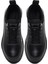 Erkek Siyah Bağcıklı Kalın Tabanlı Deri Sneaker 25WFD697218 7