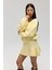 Nordis Volanlı Sarı Triko Mini Etek 2