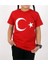 Kısa Kol Türk Bayrağı T-Shirt Unisex Çocuklar İçin Pamuklu Günlük Stil Kahverengi 1