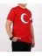Kısa Kol Türk Bayrağı T-Shirt Unisex Çocuklar İçin Pamuklu Günlük Stil Kahverengi 4