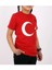 Kısa Kol Türk Bayrağı T-Shirt Unisex Çocuklar İçin Pamuklu Günlük Stil Kahverengi 5