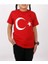 Kısa Kol Türk Bayrağı T-Shirt Unisex Çocuklar İçin Pamuklu Günlük Stil Kahverengi 6