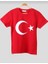 Kısa Kol Türk Bayrağı T-Shirt Unisex Çocuklar İçin Pamuklu Günlük Stil Kahverengi 7