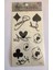 Iskambil Yapıştırma Sticker Dövme Geçici Dövme Temporary Tattoos 1
