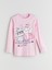 Yeni Sezon Bisiklet Yaka Kız Çocuk Pijama Üst 1