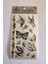 Renksiz Kelebekler Yapıştırma Sticker Dövme Geçici Dövme Temporary Tattoos 1