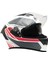 Gp My Helmet MKS001-WRG Yarış Spoiler Güneş Vizörlü Şeffaf Full Face Motosiklet Kaskı M 3