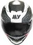 Gp My Helmet MKS001-WRB Yarış Spoiler Güneş Vizörlü Şeffaf Full Face Motosiklet Kaskı Xl 2