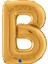 B Harf Supertrend Altın Folyo Balon 26" 2
