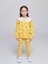 Yeni Sezon Bebe Yaka Çiçek Baskılı Kız Çocuk Sweatshirt 2