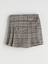 Yeni Sezon Beli Lastikli Ekose Kız Çocuk Şort Etek 4