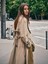 Yeni Sezon Kruvaze Yaka Oversize Kadın Trençkot 1