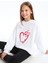 Yeni Sezon Bisiklet Yaka Kız Çocuk Sweatshirt 2