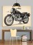 Klasik Model Amerikan Motosikleti Illüstrasyonu Dekoratif Kanvas - Mdf Ahşap Tablo 3