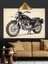 Klasik Model Amerikan Motosikleti Illüstrasyonu Dekoratif Kanvas - Mdf Ahşap Tablo 5